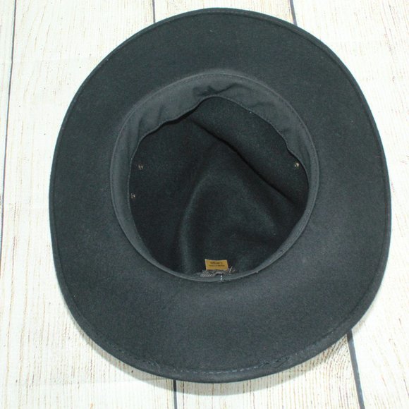 Unknown Men's Black Felt Western Hat Size L - Picture 6 of 8